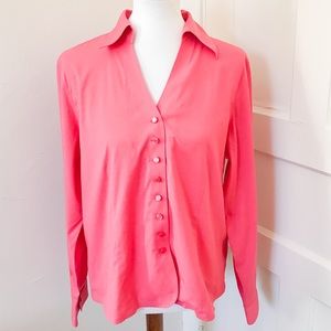 3/$30 Talbots Wrinkle Resistant Button Up Shirt 14
